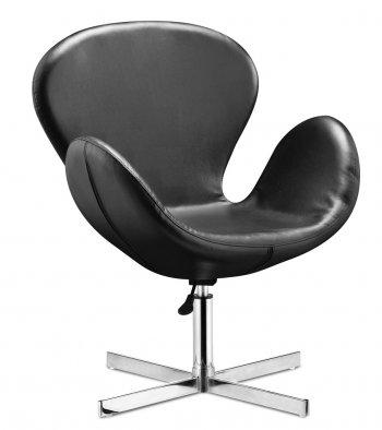 Black or White Leatherette Modern Leisure Chair