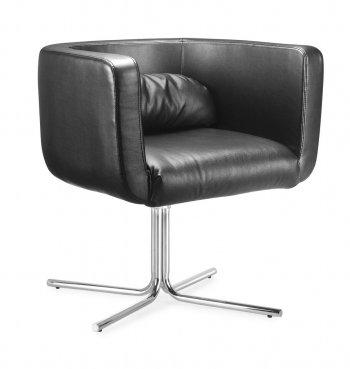 Black, White or Coffee Leatherette Modern Swivel Chair