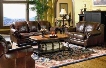 Ultra Classic Tri Tone Top Grain Leather Luxurious Living Room